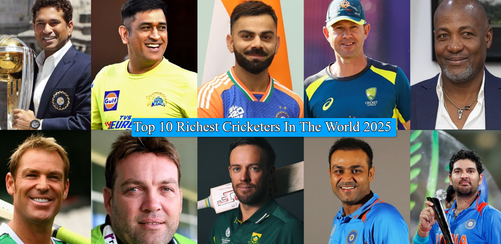 10 Richest Cricketers In The World