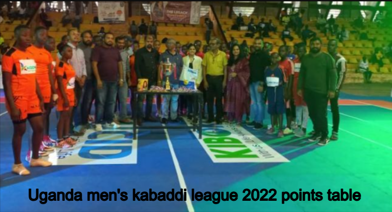 Uganda men's kabaddi league points table