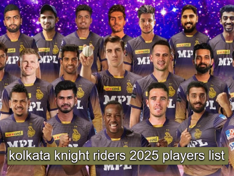 kolkata knight riders 2025 players list